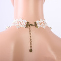 Мода кружева жемчужное ожерелье ручной работы для новобрачных колье Ожерелья