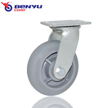 Heavy Duty Gray Swivel TPR Wheel Machinery Casters