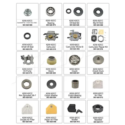 62CC 6200 Chainsaw Crankshaft Assembly and Zenoah G6200 Chain Saw Parts Replacement