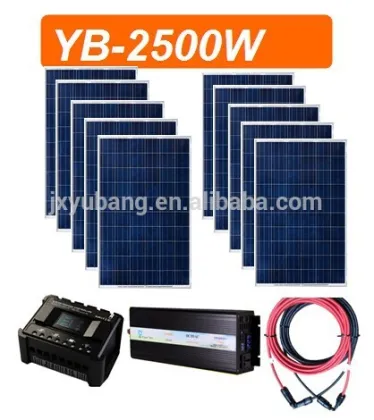 YB-2500 2.5KW unidad completa sistema de energia solar sistema fotovoltaico kit de paneles solares