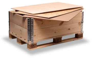 Wholesale cheap collapsible wooden pallet collar