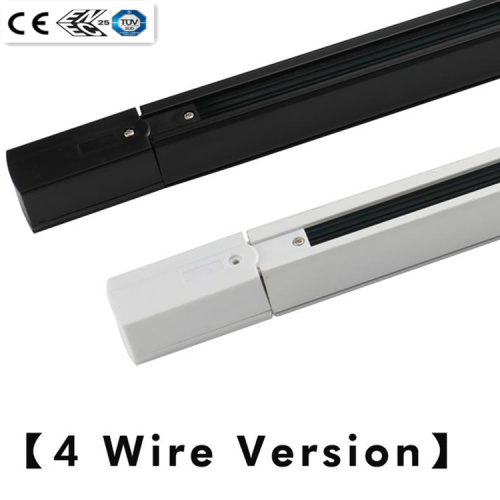 4 wires 3 phase wireless surface mounted led track rail