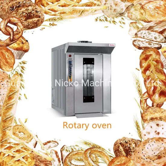 Non-Customized Commercial 12 Trays Electric Rotary Oven Toast Bread Croissant Baking Oven