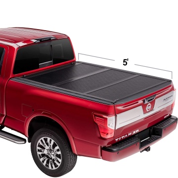 High Quality Hard Three-Fold Tonneau Cover for Nissan Navara/Frontier Extra Short Bed 5''