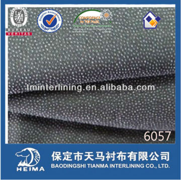 50D polyester woven fusible interlining 6057