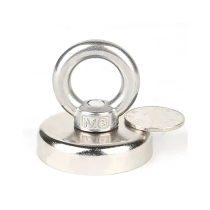 Magnet fastener eyebolt pot shape magnetic hooks
