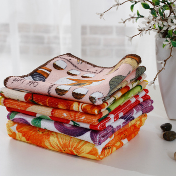 Printed Microfiber Kitchen Cleaning Towel