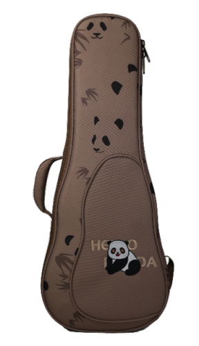 Torba do noszenia na 26 -calową ukulele (wzór haftu i drukowania panda)