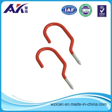 Heavy Duty Red Coated Bicycle Hook Storage Hook