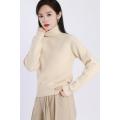 Standing Collar Long- sleeved Woolen Sweater