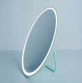 Miroir de maquillage de bureau ovale 6000k miroir LED
