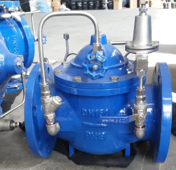 large adjustable water pressure reducing valve for fire fighting with strainless steel pipe and pilot valve