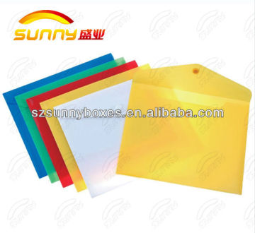 plastic envelope stick file folder