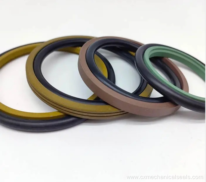 Carbon filled ptfe piston shaft sealing