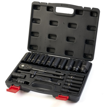 23pcs set di strumenti per presa a impatto da 1/2 pollice: kit di chiavi in ​​acciaio resistente per applicazioni elettriche personalizzabili