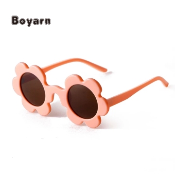 Boyarn 2021 Kids Flower Sun Glasses