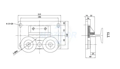 Guide Shoes MZT-GS-019 For Elevator Parts|residential elevator parts guide shoes