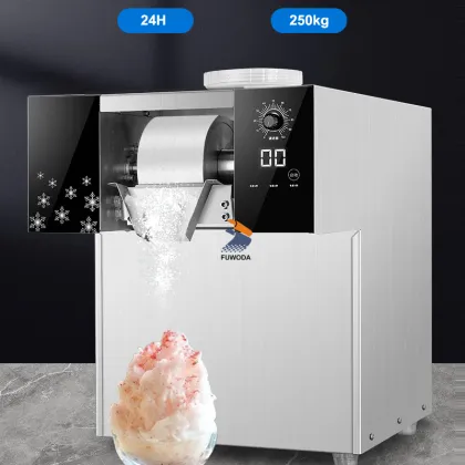 Korean Snow Ice Shaving Bing-su Machine and Industrial Ice Shaver Crusher