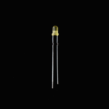 T1 диффузированный светодиод 3 мм желтый светодиод 590 нм 595 нм