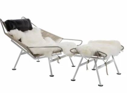 Black PP225 Hans Wegner Flag Halyard Chair Replica