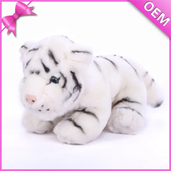 Animal tiger plush stuffed toy, white plush toy tiger,kid stuffed tiger toy