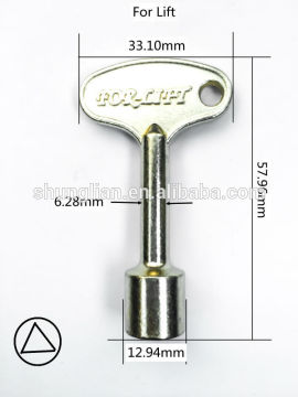 High Quality Zinc Door Key For Lift