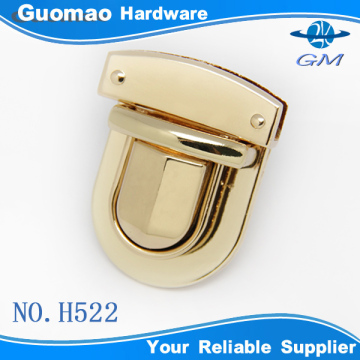 Zinc alloy hanging light gold press locks for purse