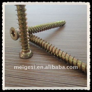 torx countersunk head 6 ribbs Concrete Screws carbon steel yellow zinc plated Made in China/factory supply/high quality cheaper