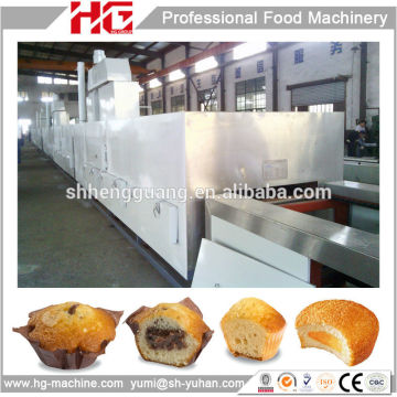 machinery producing cupcakes