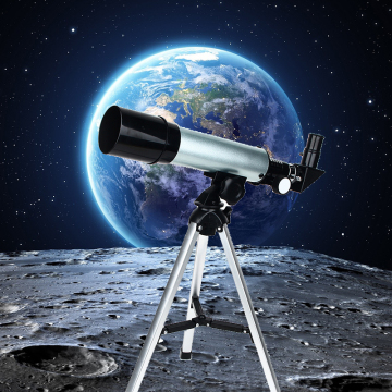 Tragbares HD -Zoom 50mm astronomischer Refraktor -Teleskop mit Stativ