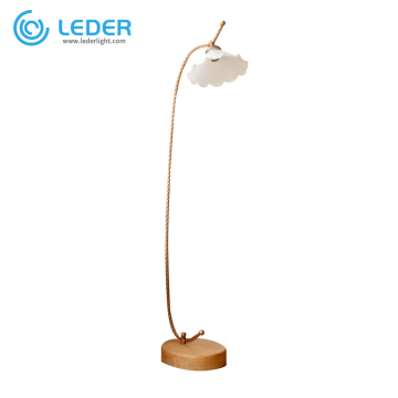LEDER Tall Wooden Contemporary Lamps