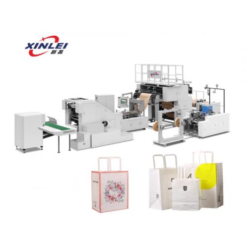 Round flat rope integrated paper bag machine