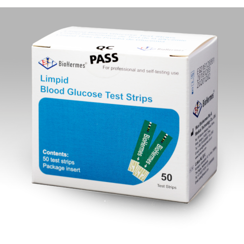 Tira de prueba de glucosa en sangre sin código Limpid