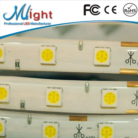 Outdoor Lighting 60leds/m 5M 14.4W 12V LED strip light, flexible 5050 12V LED strip