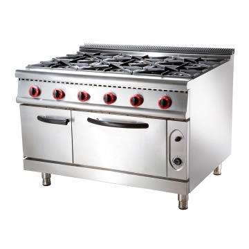Yoslon Kitchen Cooker Restaurant 6 Burners Gas Stove