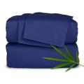 Luxury 4Pcs Bamboo Fitted Bed Sheet Pillowcase Set