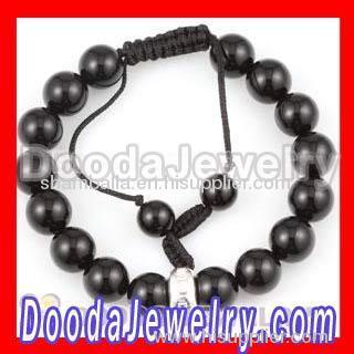 2011 Shamballa Bead Black Onyx Bracelet | Dooda jewelry Online Store 