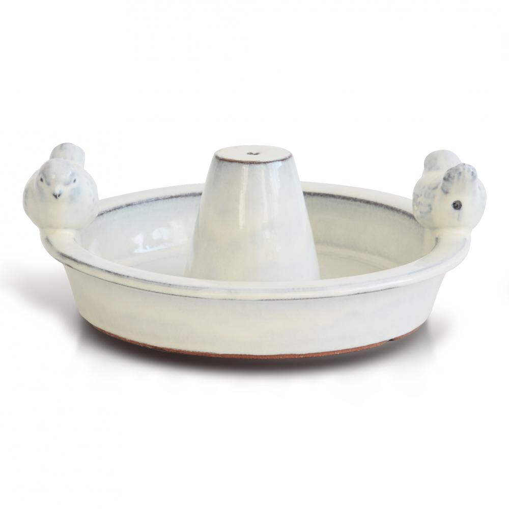 Hanging Birdbath White 2