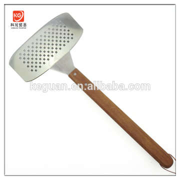 G-322 hot sales popular wooden handle stainless steel slotted shovel