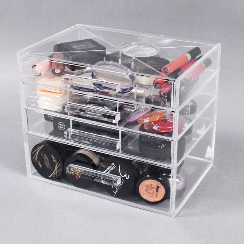 Acrylic Makeup Organizer Drawers With Dividers