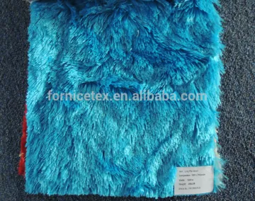 100% polyster plush high pile printed fabric for soft toys