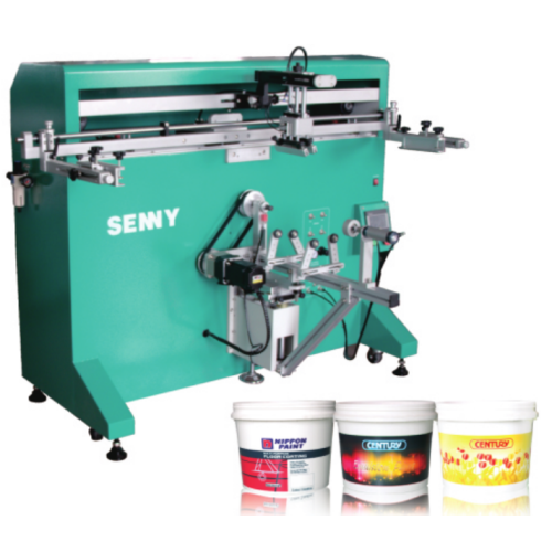 Foil Stamping Machine Round Pail Manual Screen Printing Machinery Factory