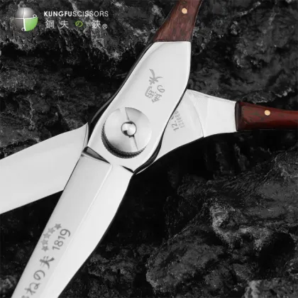 KUNG FU Wooden Handle Japanese VG10 Mizutani Hairdressing Scissors