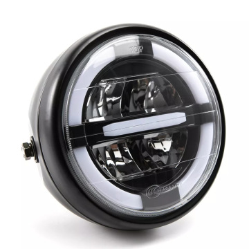 7 ιντσών LED Υψηλή χαμηλή δέσμη DRL Ημερήσιου φωτός για μοτοσικλέτες 12V Universal Cafe Racer