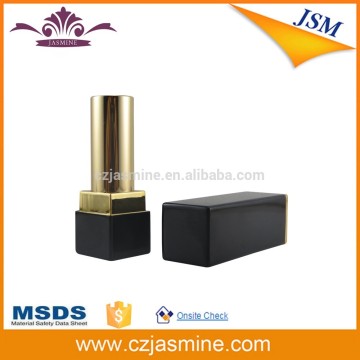 2016 hot sale square black aluminium lipstick container