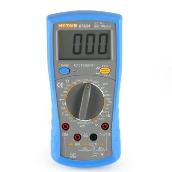 DT9208 LCD Display MultiMeter: Voltage, Current, Resistance Tester for DC & AC