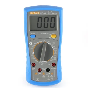 DT9208 LCD Display MultiMeter: Voltage, Current, Resistance Tester for DC & AC