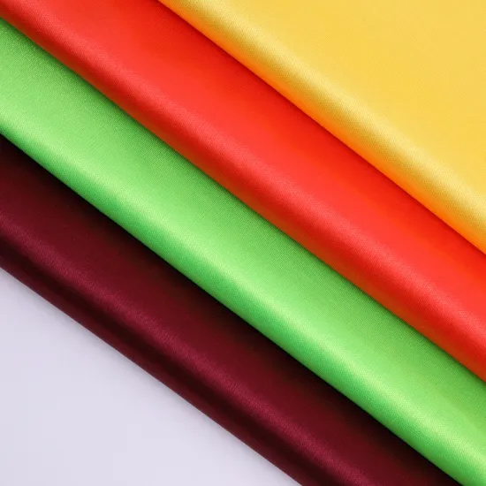 No Fading Polyester 50D High Density Glossy Textile