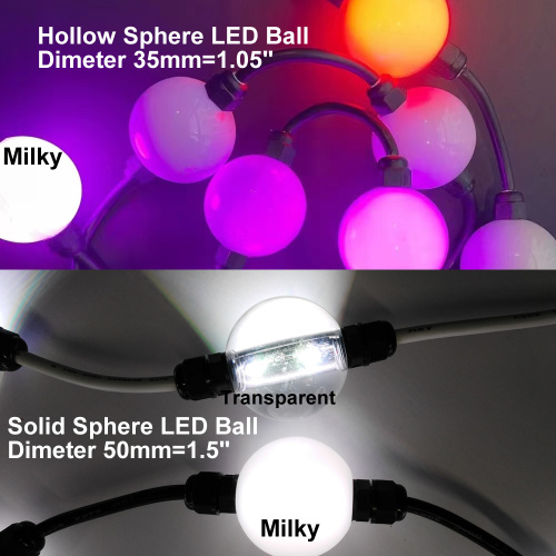 Hoge helderheid 50 mm DMX RGB LED -ballicht