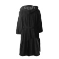 Luxo Custom Algodão preto Terry Towel Robe Robe